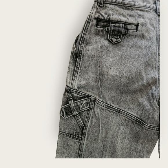 Lee Jeans Women's Sz 18 27x30 Gray Acid Tapered The Falcon League Navigation VTG - Picture 4 of 6